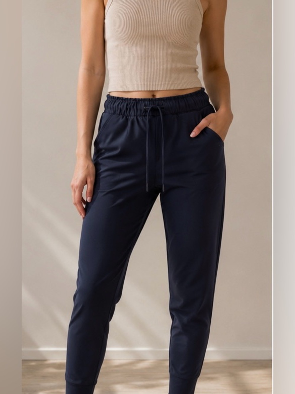 lululemon athletica Navy Drawcord Jogger Pants
